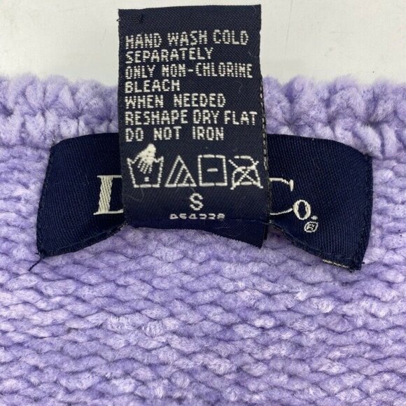 Denim & Co Pullover Sweater Purple Long Sleeve Soft Round Neck Women's Sz S - Picture 8 of 8